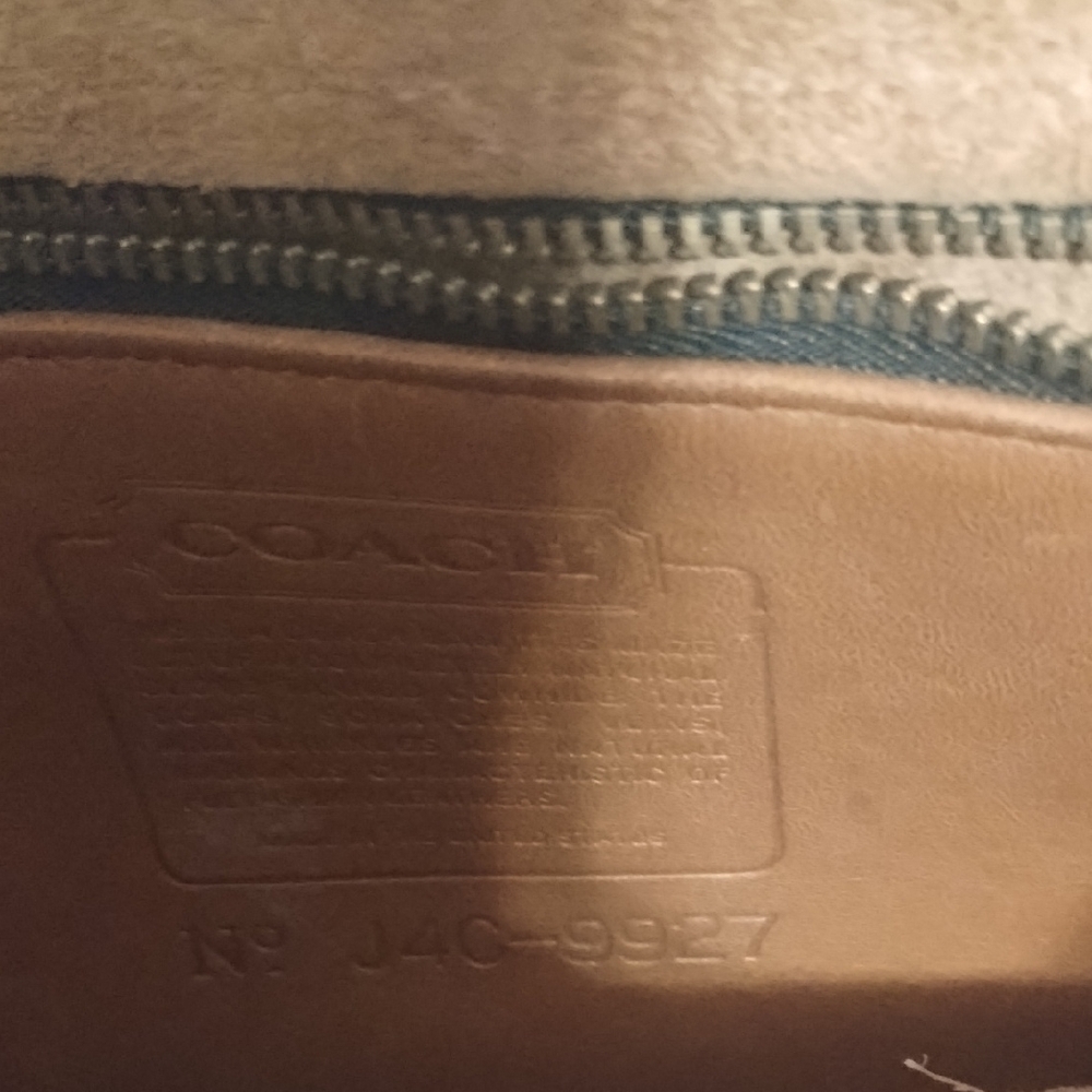 Coach Brown Leather Top-Handle Satchel with Gold Hardware - Picture 5 of 6